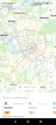 Moscow transport android App screenshot 4